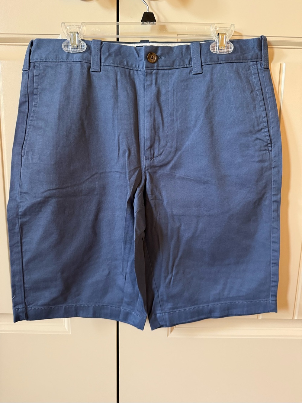 J. Crew Slate Blue Flat-Front Chino Shorts
